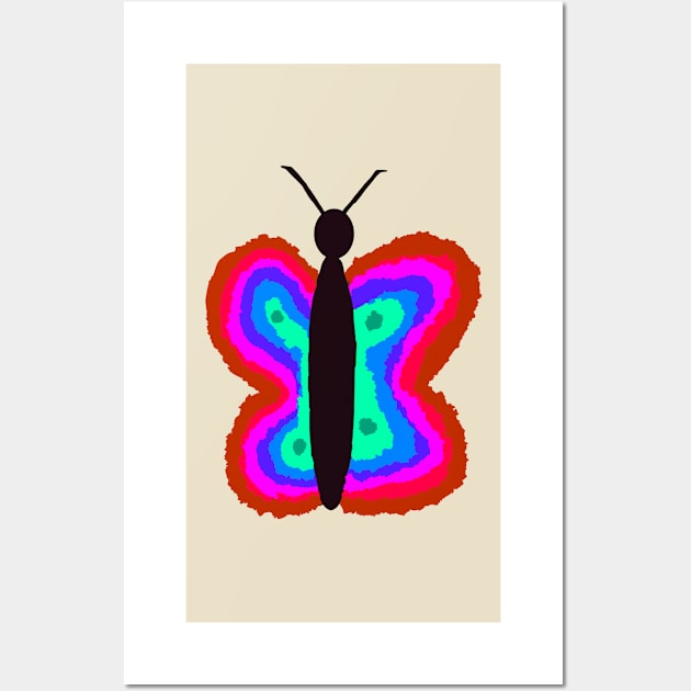Colorful Butterfly Wall Art by Usagicollection